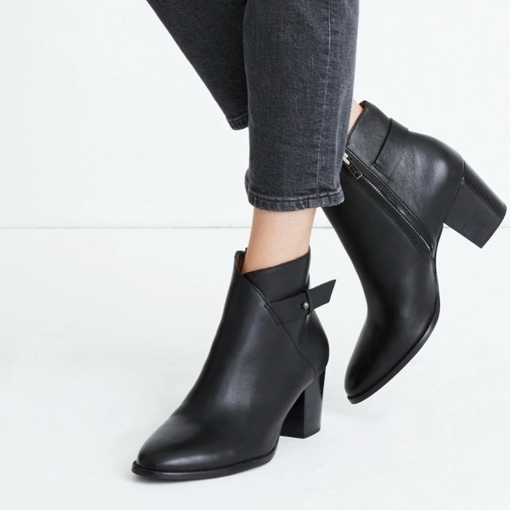 Madewell Black Kelci heeled boots size 7
